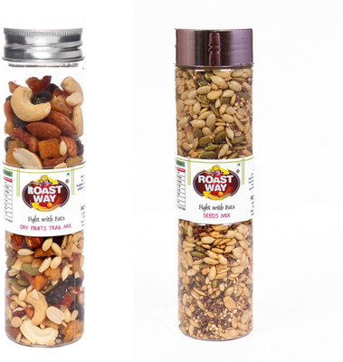 

Roast Way Roastway Foods Dry Fruit Trail Mix and Seed Mix Roasted Namkeen and Snack Food (Weight 300Gm) Combo(500)