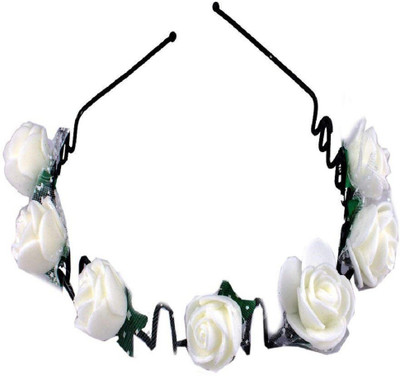 

RAAYA Beautiful Hair bands, headband For girls,Women For Party & Wedding Head Band, Hair Band, Hair Accessory Set(White)