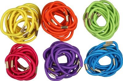 

ABHI Elastic Rubber Stretch Ties - Combo of 72 Pcs Rubber Band(Multicolor)