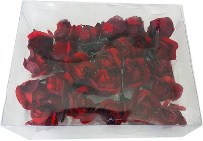 EKAN Flower Hair Pin For Women And Girls, Red, Set Of 24 Hair Pin(Maroon)