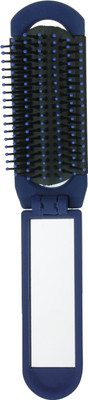 

Franck Provost (France) Compact Folding Hair Brush with Mirror (Blue)
