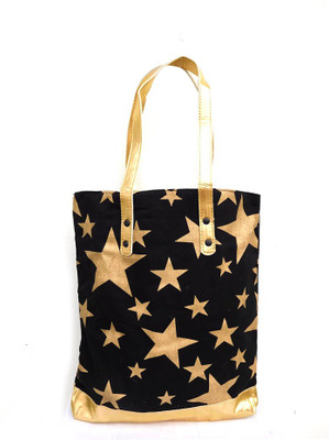 

Prayas Hand-held Bag(Black, Gold)