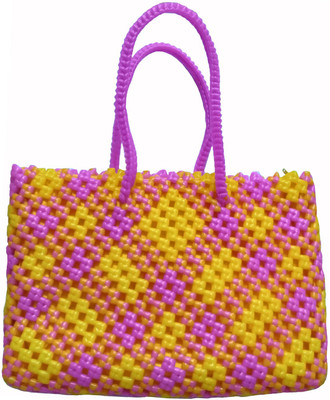 

Rosy Hand-held Bag(Pink, Yellow)
