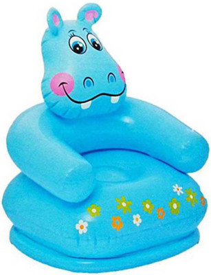

Skywalk Happy Animal Chair Assortment - Hippo, Multi Color Inflatable Sofa/ Chair(Blue)