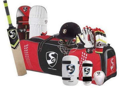 

SG Premium Gold Complete Cricket Kit with Full Size English Willow Cricket Kit