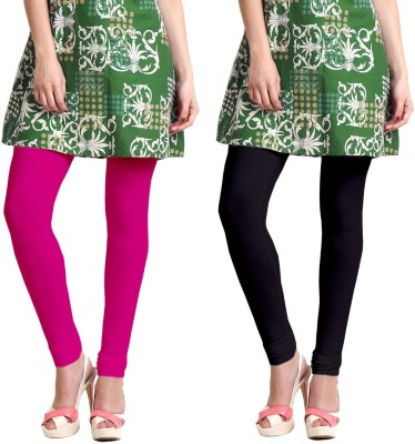 Lili Ankle Length Ethnic Wear Legging(Pink, Solid)