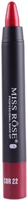 MISS ROSE Professional Makeup Matte Red Lipstick Waterproof(Red, 2.8 g)