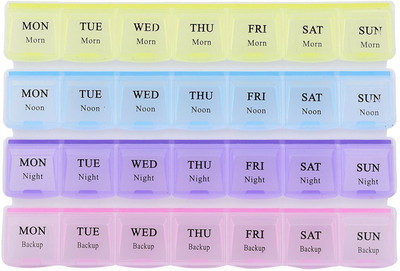 

LS Letsshop 7-day Medicine Organizer Pill Box (Multicolor)027 Medicine Dispenser