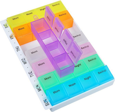 

LS Letsshop 7-day Medicine Organizer Pill Box Medicine Dispenser