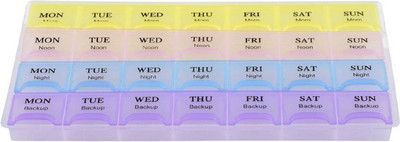 

LS Letsshop 7-day Organizer Pill Box (Multicolor)021 Medicine Dispenser