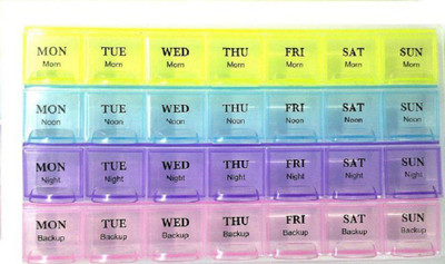 

LS Letsshop 7-day Organizer Pill Box (Multicolor)018 Medicine Dispenser