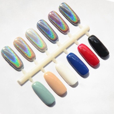 

stylazo 2g Holographic Laser Rainbow Nail Chrome Powder Dust Pigments Nail Art Decoration(Chrome)