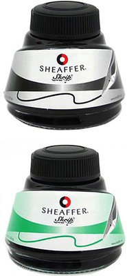 

sheaffer 2 Ink Bottles 50ml - Black & Green Ink Bottle(Pack of 2)