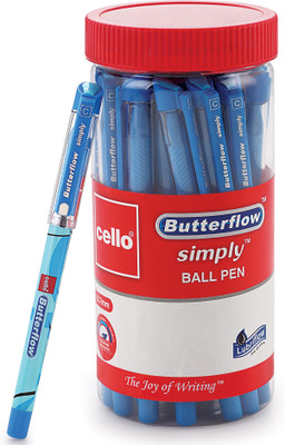 Cello Butterflow Simply Ball Pen Jar Ball Pen (Pack of 25)