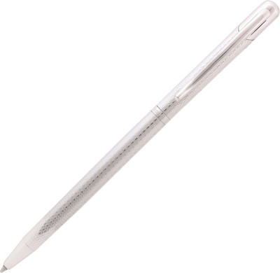 

Osasbazaar Pure Silver Ballpoint Pen with Designer Clip - 97%-99% BIS Hallmarked Ball Pen