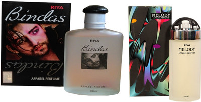 

Riya Melody Black Apparel Eau de Perfume with Bindas Black Perfume - 0.2 ml(For Men & Women)