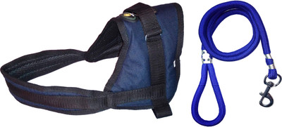 

Petshop7 Adjustable Dog Vest Harness/Dog Harness/Harness & Leash Rope ( (Chest Size : 28-35inch) Dog Harness & Leash(, Blue