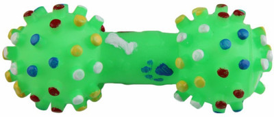 

W9 W9 High Quality Natural Rubber Colorful Dumbbell Squeaky Fun Toy - Small (Green) Rubber Squeaky Toy For Dog