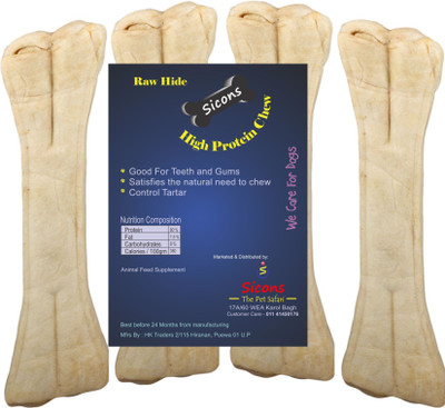 

SICONS Rawhide Dog Bone 5"x4 Chicken Dog Treat(310 g)