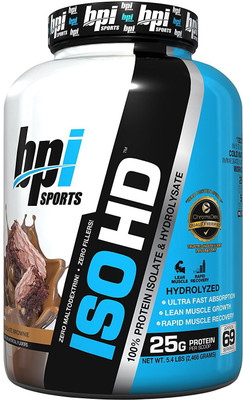 

BPI Sports BPI Sports ISO HD 100% Protein Isolate and Hydrolysate - 2.4 kg (Chocolate Brownie) Whey Protein(2.466 g, Chocolate)