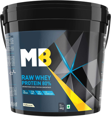 

MB RAW WHEY WITH With Free Shaker Whey Protein(4 kg, Unflavored)