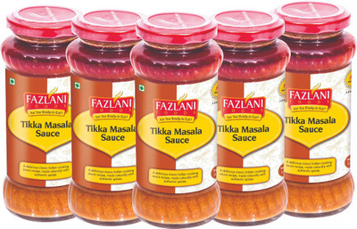 

Fazlani Foods Ready To Eat Pack of 5 Tikka Masala Sauce 285 g