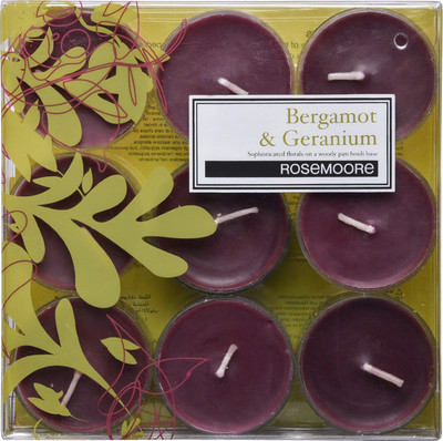 

Rosemoore Green Bergamot & Geranium Scented Tea Lights(42 g)