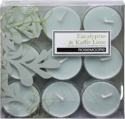 

Rosemoore Green Eucalyptus & Kaffir Lime Scented Tea Lights(42 g)