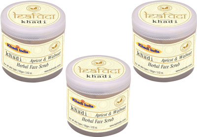 

Khadi Leaf veda Apricot & Walnut Face Scrub pack of 3 Scrub(300 g)