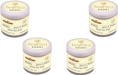 

Khadi Leaf veda Apricot & Walnut Face Scrub pack of 4 Scrub(400 ml)