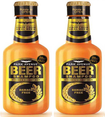 

Park Avenue NEW DAMAGE FREE Beer Shampoo 370 ml × 2 Pack Of Two(740 ml)