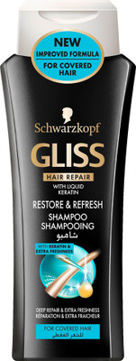 

Schwarzkopf Gliss Hair Repair with Liquid Keratin Restore & Refresh Shampoo 250 ml(250 ml)