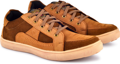 

PIPILIKA Adore Tan & Brown Sneakers of Pure Softy Leather for Men Sneakers For Men(Tan, Brown