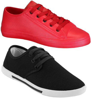 

Chevit Combo Pack of 2 Casual Shoes Sneakers For Men(Red, Red & black