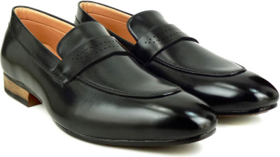 

Dockstreet Panache Series Slip on Party Wear For Men(Black