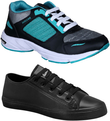 

Chevit Combo Pack of 2 Casual & Sports Shoes (Sneakers Shoes) Running Shoes For Men(Navy, Green, Blue & black