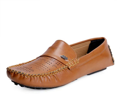 

KWIK FIT stiched loffer For Men(Tan