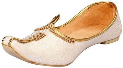 

pahnawa Mojaris Mojaris For Men(White, Tan