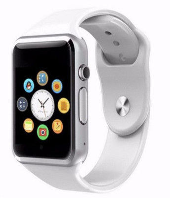 

biratty Bluetooth Smart Watch with Camera & SIM Card white Smartwatch(White Strap Free Size)