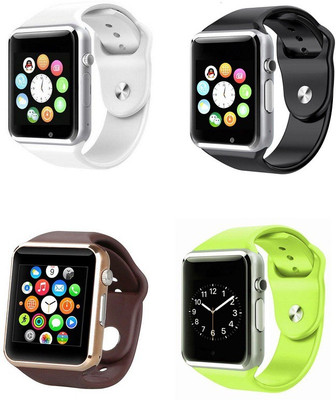 

jasoos Smart Watches Original Products Combo Black, Green, White and Brown Smartwatch(Green, White, Brown, Black Strap 2.3), Black;brown;green;white