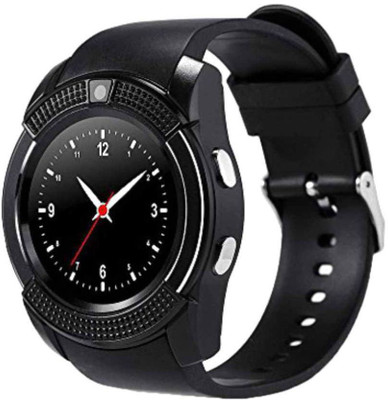 

AWM V8 Black Smartwatch(Black Strap Free Size)