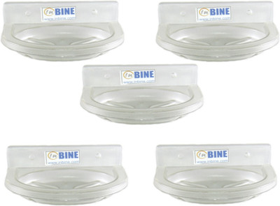 

InBine Unbreakable Oval Soap Dish, Soap Case(Clear)