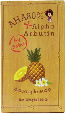 

SABU Arbutin Skin Whitening Soap Pineapple Soap Skin Lightening(100 g)