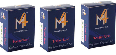 

M4 Mevus Femini Rose Beauty Soap Pack of 3 (Mevus-018)(3 g, Pack of 3)