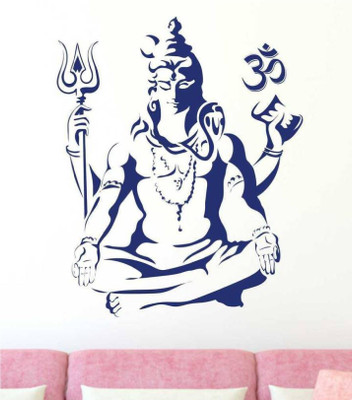 marvellous 70 cm m_jaimahadev Self Adhesive Sticker(Pack of 1)