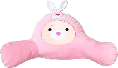 

CREATIVEVILLA CUTE PINK NECK & BACK DECORATIVE STUFFED SOFT PLUSH PILLOW CUSHION - 42 cm(Multicolor)