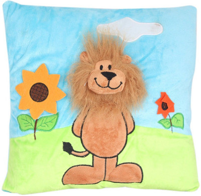 

CREATIVEVILLA CUTE LION SOFT PLUSH PILLOW CUSHION - 29 cm(Multicolor)