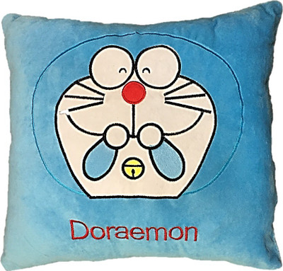 

CREATIVEVILLA CUTE LAUGHING DORAEMON STUFFED PLUSH SOFT PILLOW CUSHION - 35 cm(Multicolor)