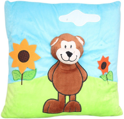 

CREATIVEVILLA CUTE MONKEY SOFT PLUSH PILLOW CUSHION - 29 cm(Multicolor)