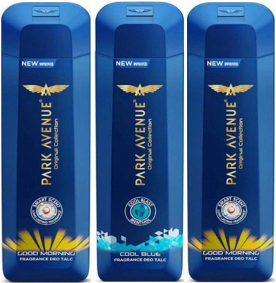 

Park Avenue GOOD MORNING, COOL BLUE Deo TALC 200g × 3 Pack Of Three(600 g)